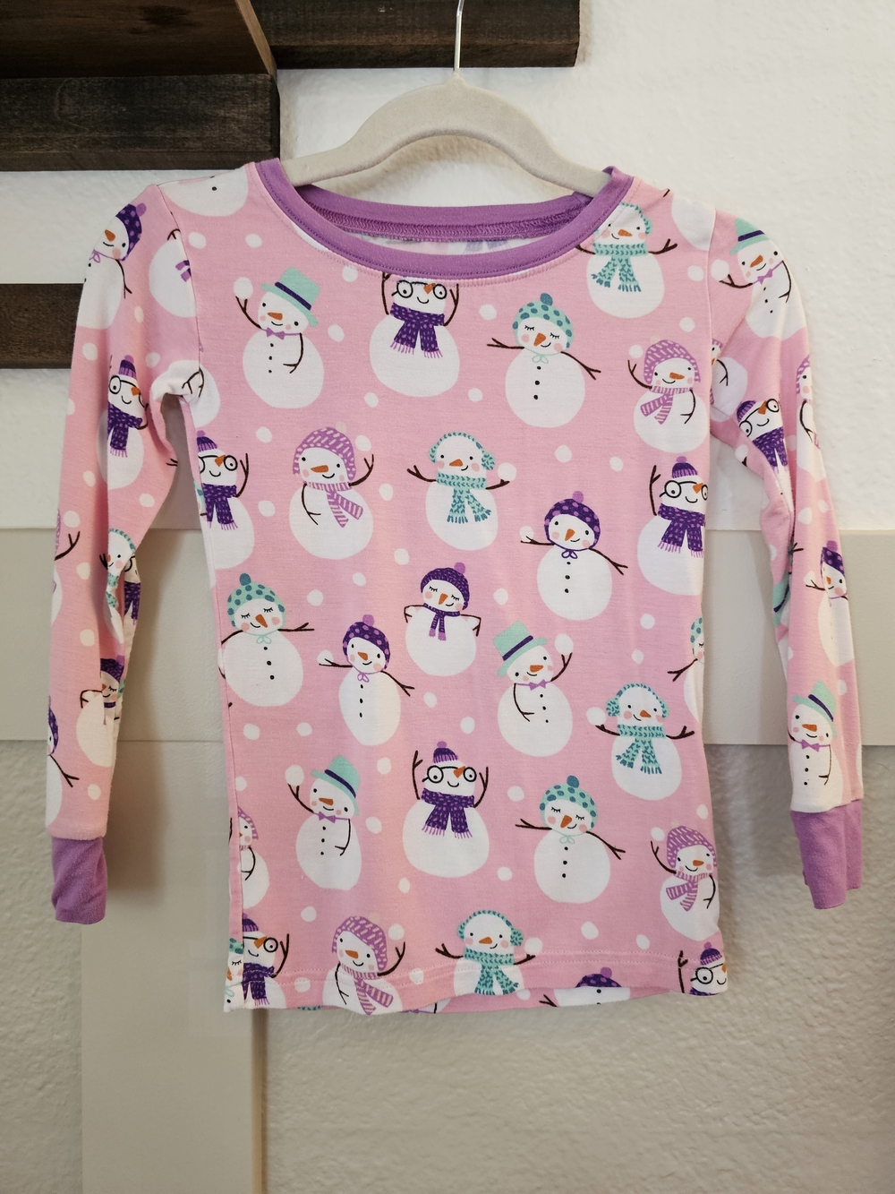 Little Sleepies Pink Snow Much Fun Print Size 3T